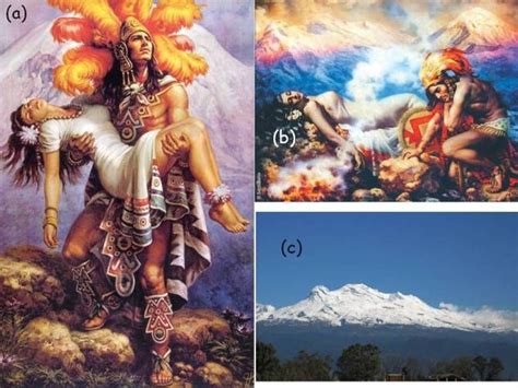 Legend Of Popocatépetl And Iztaccíhuatl The Volcanoes Popocatépetl