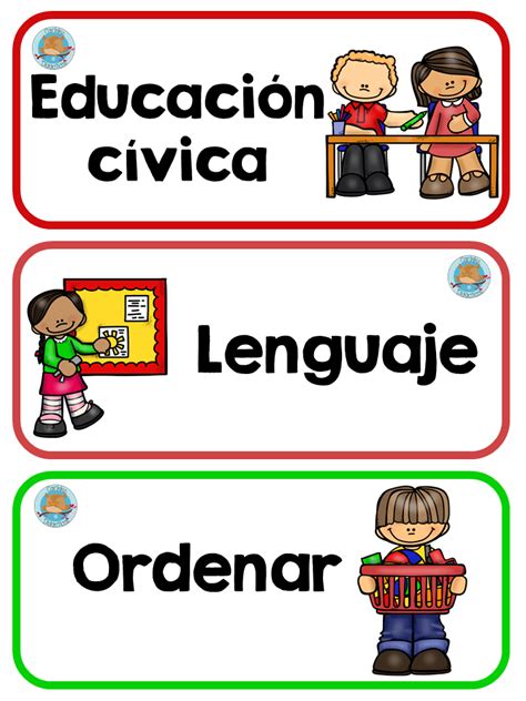 Carteles Rutimas Y Horarios 10 Bilingual Classroom Classroom Labels