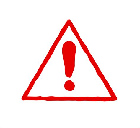 Red Danger Sign Exclamation Mark In A Triangle Attention And Caution