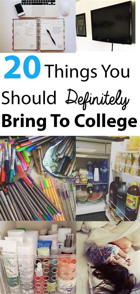 20 Things You Should Definitely Bring To College College Dorm And Dorm Room