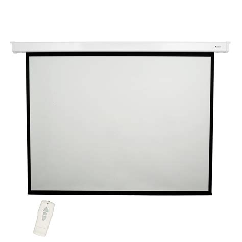 The roof of your tent during an overnight hike; Matte White 84" diagonal Electric Projection Screen ...