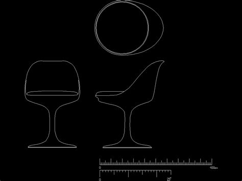 Tulip Chair In Autocad Cad Download 1362 Kb Bibliocad