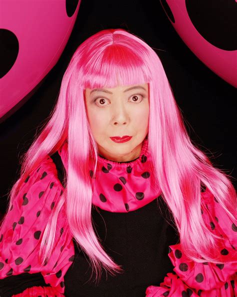 I Can Only Wish To Look Like That At 83 Yayoi Kusama Yayoi Pink Hair