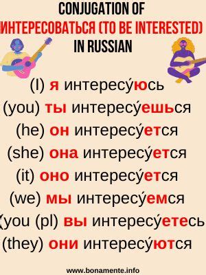 Conjugation Of Russian Verbs