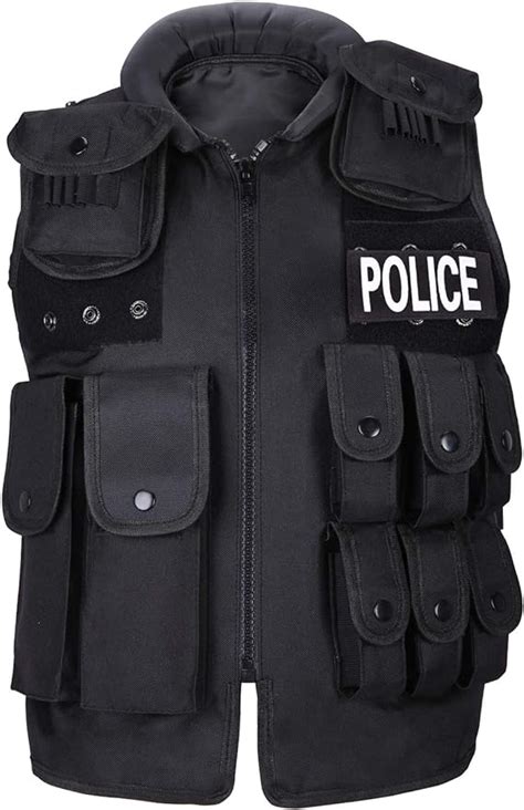 Uniquebella Police Vest Kids Airsoft Swat Tactical Vest Combat Army