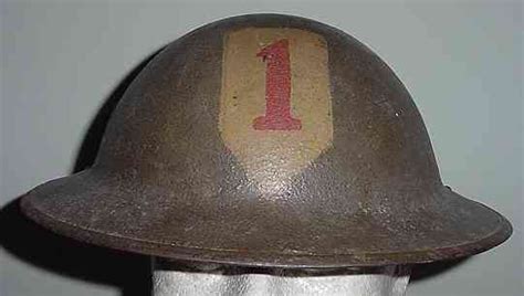 A Doughboys Helmet From The 1st Infantry Division Ww1
