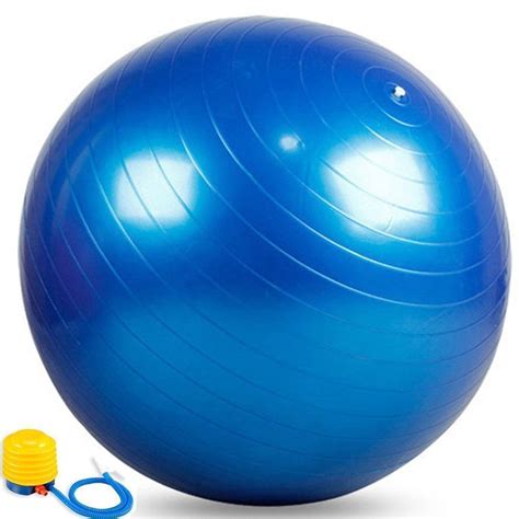 25 Blue Exercise Ball Supports 250 Lb Balance Birth Fitness