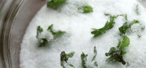 How To Make Mint Infused Sugar ~ Pixies Pocket
