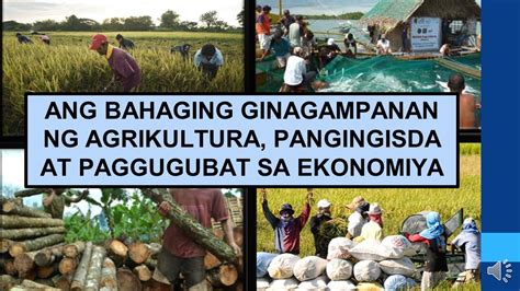 Ano Ang Bahaging Ginagampanan Ng Industriya Agrikultura