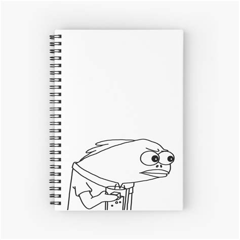 Meme Spongebob Spiral Notebook By Theemibee Redbubble