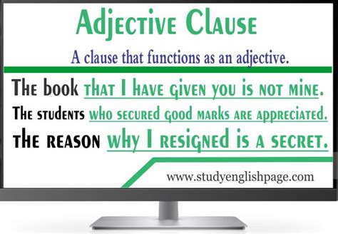 Adjective Clause