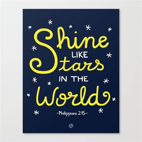 Shine Like Stars Canvas Print By Raye Allison Creations Society6