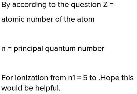 The energy we use to power things, like our cars, and homes, comes in the two different types: How much energy is required to ionize a hydrogen atom if ...