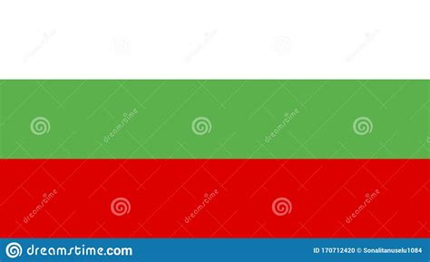 Flag Of Bulgaria Abstract Flag Of Strips Stock Vector Illustration
