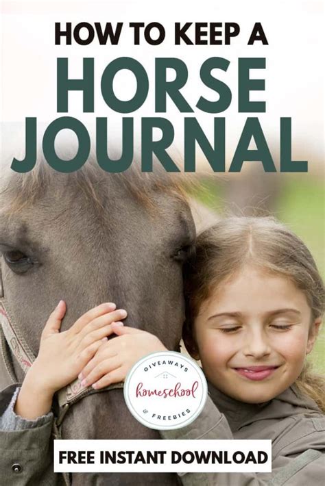 Horse Journal For Kids Free Homeschool Deals