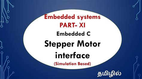 Embedded Systems Part Xi Stepper Motor Interface With Description