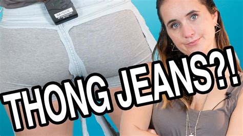 I Wore Thong Jeans For A Day Youtube