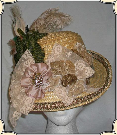 Ladies Hat 1880s Day Straw