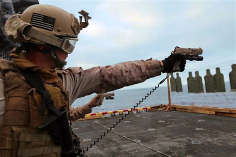A Marine With The Force Reconnaissance Detachment 11th Marine