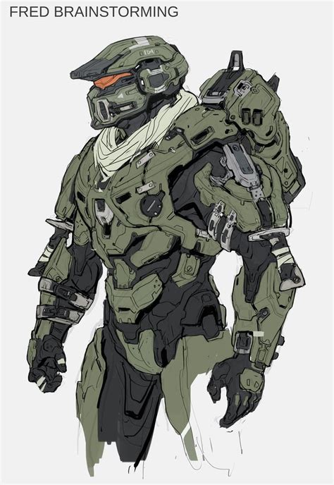 Artstation Fred 104 Early Concept For Halo 5 Kory Hubbell Halo