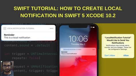 Swift Tutorial How To Create Local Notifications In Ios App Using