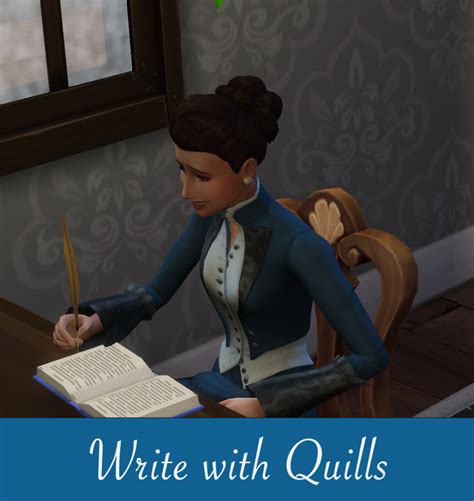Mod The Sims Historical Write With Quills Override Sims Medieval