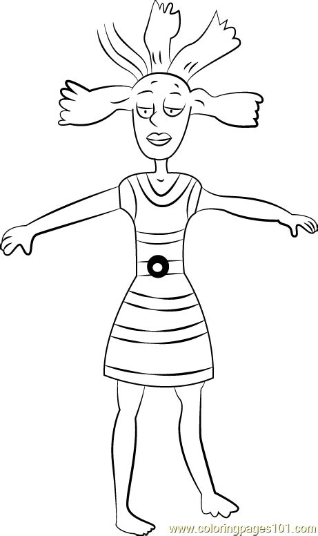 cynthia coloring page  kids  rugrats printable coloring pages   kids