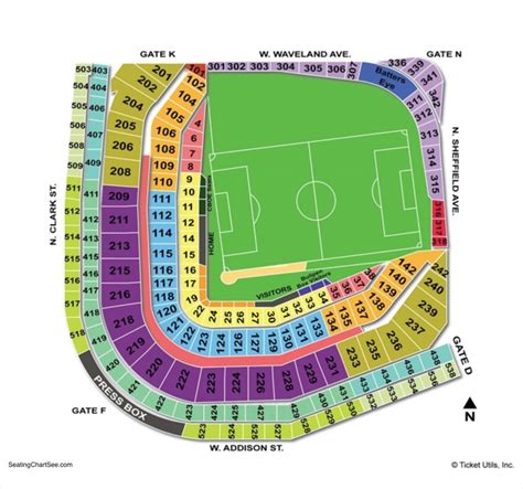 Wrigley Field Seating Chart Seating Charts And Tickets