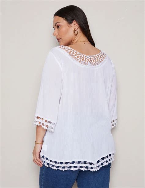 Autograph Lace Trim Top Ezibuy Australia