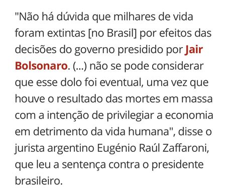 Jandira Feghali 🇧🇷🚩 On Twitter O Tribunal Permanente Dos Povos Condenou Jair Bolsonaro Por