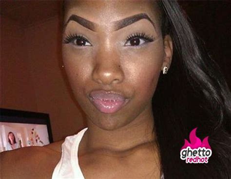 Well Defined Style Fail Bad Eyebrows Ghetto Red Hot Funny