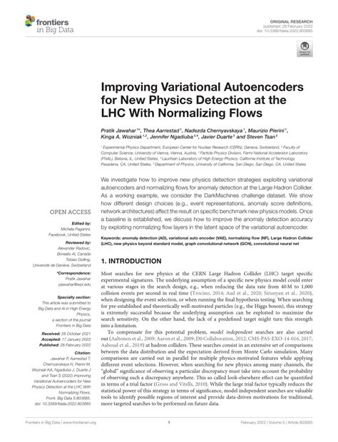 Pdf Improving Variational Autoencoders For New Physics Detection At