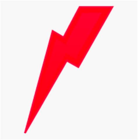 Vector Clip Art Red Lightning Bolt Clipart Transparent