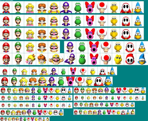 The Spriters Resource Full Sheet View Mario Party 9 In Minigame