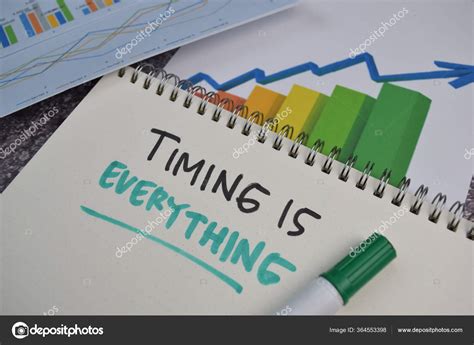 Timing Everything Text Book Chart Mechanism Concept Stock Photo by