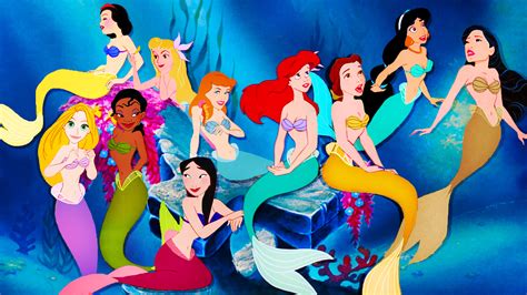 All Disney Princesses As Mermaids