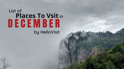 Top 10 Best Places To Visit In The Month Of December In India For A
