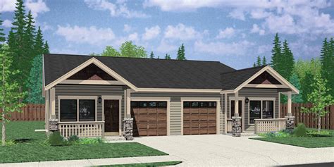 2 Bedroom Duplex House Plan By Bruinier And Associates House Plans One