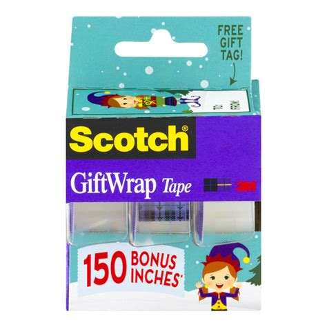 Save On 3m Scotch Tape T Wrap Satin Finish 75 X 300 Inch Ea 3 Pk