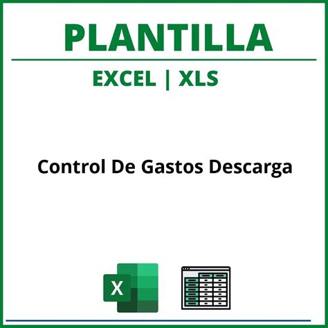 Plantilla Control De Gastos Descarga Excel