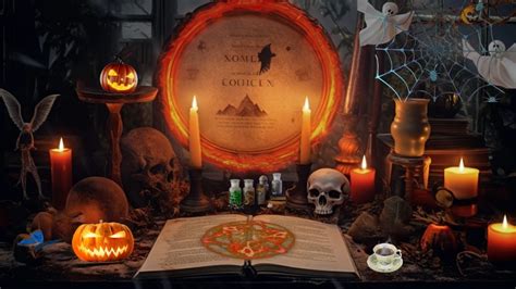 Witchy Autumn Ambience 🌧️🧹🍂🎃🖤☕ Happy Spooky Season Witch Asmr