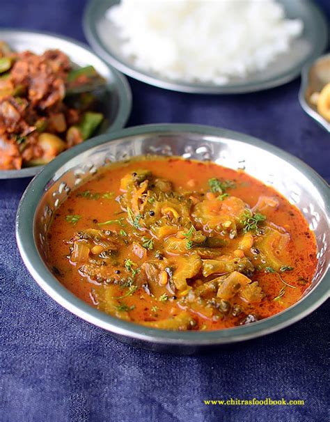 Kakarakaya Pulusu Recipe Andhra Style Bitter Gourd Gravy Chitras