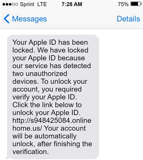 FAKE Your Apple ID Has Been Locked Text Message Scam