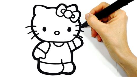 Dibujo De Hello Kitty Muy Fácil Youtube