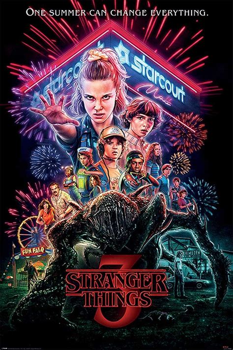 Close Up Poster Stranger Things Summer Of 85 Saison 3 61cm X 915cm