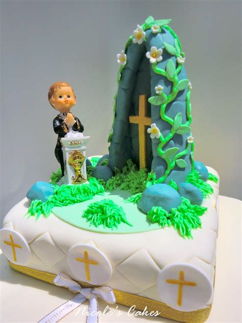 Confections Cakes And Creations First Holy Communion Cake For A Boy