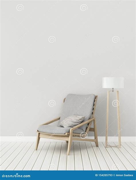 Comfort Space In Home Living Room Interior Stock Illustration