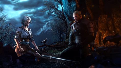 Geralt And Ciri The Witcher Game Wild Hunt Netflix Series I Fall In