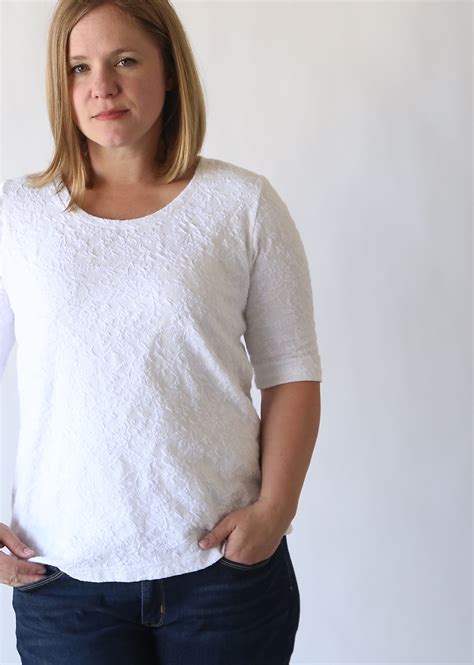 Free and complete knitting patterns for scarves. the classic tee free pattern | elbow length sleeves - It's ...