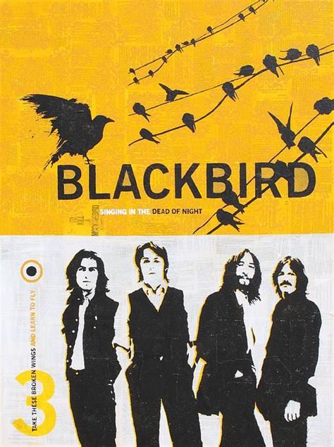 Blackbird By Shani Goss Black Bird Beatles Graphic Art